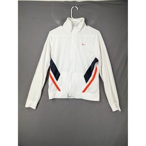 Nike Girls White Mesh Full Zip Track Jacket XL‎ 16-18 Colorblock